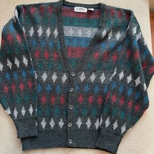 Vintage CC Sport Knit Cardigan Sweater Size Large